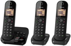 Panasonic - Cordless Telephone & Answer Machine - Triple
